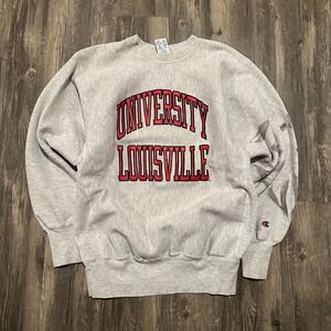 Champion University Louisville‎ Sweatshirt Reverse Weave Collegiate XL